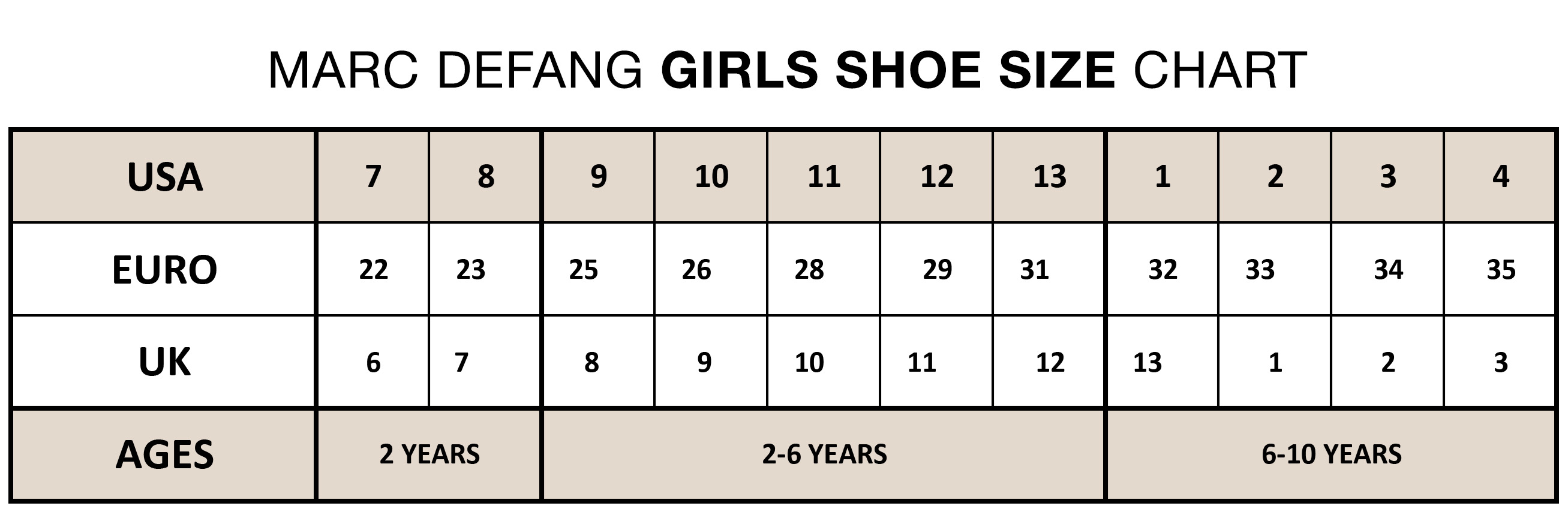 kids shoe size chart Shoe chart foot child measure sizing luca livie ...